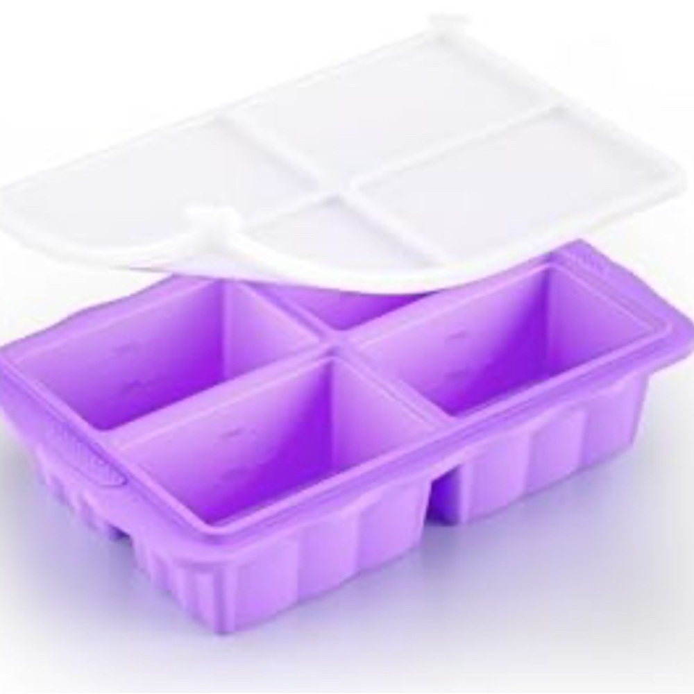Purple Silicone Tray with Lid